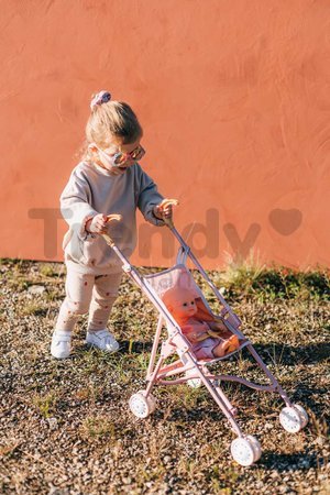 Kočík golfky skladací Foldable Pushchair Soft Baby Nurse Smoby pre 42 cm bábiku výška rúčky 57 cm od 24 mes