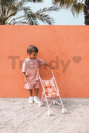 Kočík golfky skladací Foldable Pushchair Soft Baby Nurse Smoby pre 42 cm bábiku výška rúčky 57 cm od 24 mes