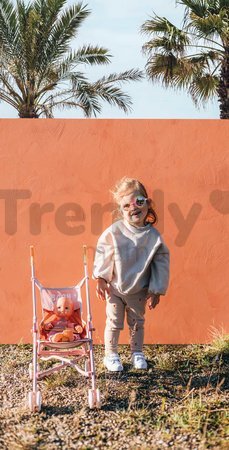 Kočík golfky skladací Foldable Pushchair Soft Baby Nurse Smoby pre 42 cm bábiku výška rúčky 57 cm od 24 mes