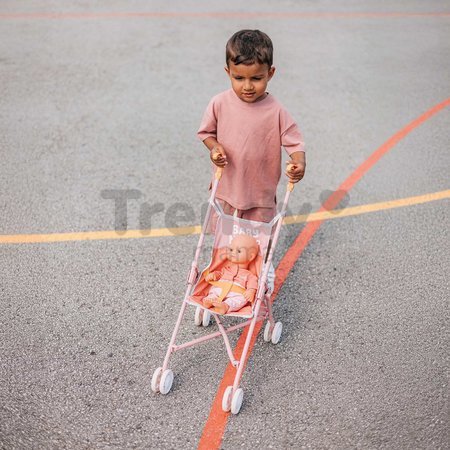 Kočík golfky skladací Foldable Pushchair Soft Baby Nurse Smoby pre 42 cm bábiku výška rúčky 57 cm od 24 mes