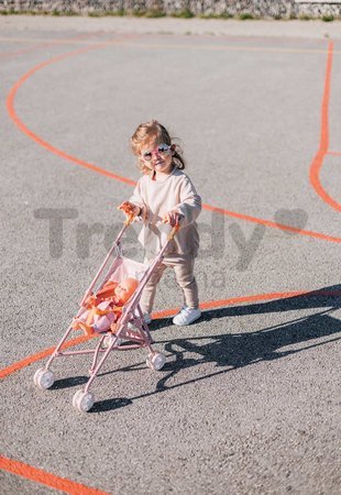 Kočík golfky skladací Foldable Pushchair Soft Baby Nurse Smoby pre 42 cm bábiku výška rúčky 57 cm od 24 mes