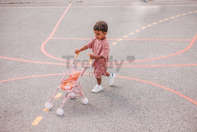 Kočík golfky skladací Foldable Pushchair Soft Baby Nurse Smoby pre 42 cm bábiku výška rúčky 57 cm od 24 mes