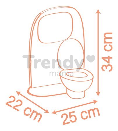 Kúpeľňa so záchodom pre bábiky Toilets Soft Baby Nurse Smoby s toaletným papierom a sada na umývanie zubov