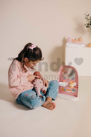 Kúpeľňa so záchodom pre bábiky Toilets Soft Baby Nurse Smoby s toaletným papierom a sada na umývanie zubov