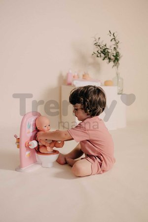 Kúpeľňa so záchodom pre bábiky Toilets Soft Baby Nurse Smoby s toaletným papierom a sada na umývanie zubov