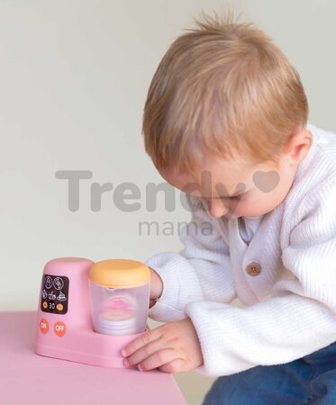 Obedová súprava pre bábiky Lunch Set Smoby s kuchynským robotom a textilnou taškou s 8 doplnkami od 18 mes