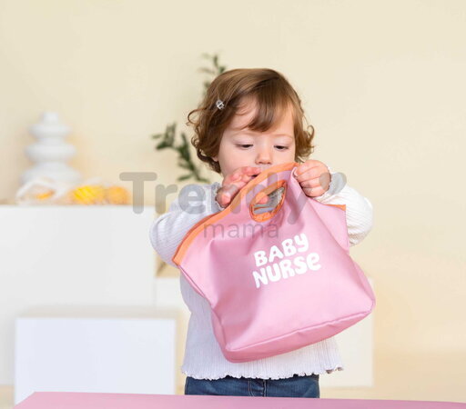 Obedová súprava pre bábiky Lunch Set Smoby s kuchynským robotom a textilnou taškou s 8 doplnkami od 18 mes