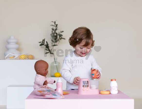 Obedová súprava pre bábiky Lunch Set Smoby s kuchynským robotom a textilnou taškou s 8 doplnkami od 18 mes