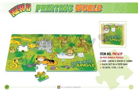 Penové puzzle Jungle Lee 54 dielov 60*90*1,2 cm