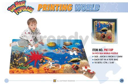 Penové puzzle Sea World Lee 54 dielov 60*90*1,2 cm od 0 mes