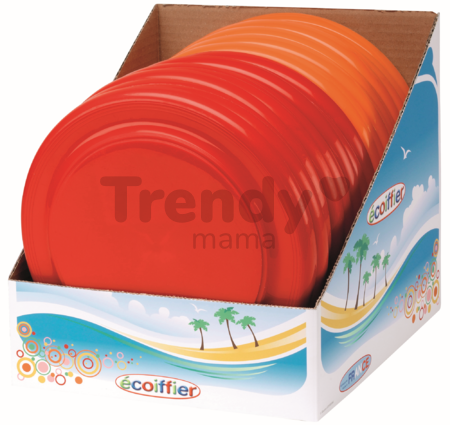 Lietajúci tanier Écoiffier priemer 22,5 cm červený/oranžový od 18 mes