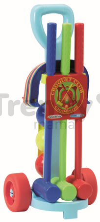 Kroketový set Croquet s vozíkom Écoiffier sivý od 18 mes