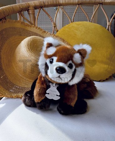 Plyšová panda červená Les Authentiques Histoire d’ Ours v darčekovom balení hnedá 20 cm od 0 mes