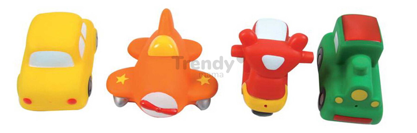 Hračky do vane Dopravné prostriedky Vehicles Bath Sprayers Ludi striekacie 4 kusy od 10 mes