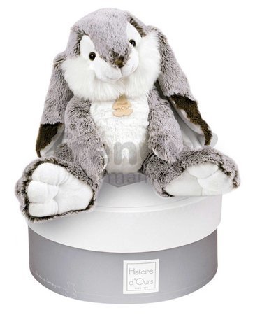 Plyšový zajačik Bunny Marius Histoire d’ Ours v darčekovom balení sivý 40 cm od 0 mes