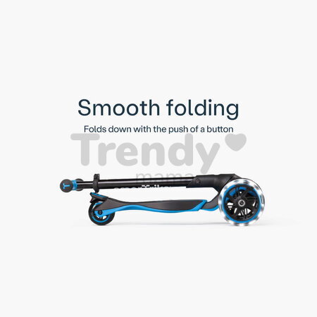 Kolobežka trojkolesová s rozšíriteľnou doskou Xtend Blue Scooter smarTrike skladacia s výškovo nastaviteľnými riadidlami a LED kolesami od 3 do 12 rok