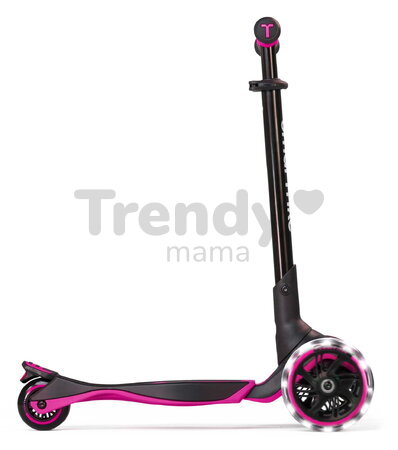 Kolobežka trojkolesová s rozšíriteľnou doskou Xtend Pink Scooter smarTrike skladacia s výškovo nastaviteľnými riadidlami a LED kolesami od 3 do 12 rok