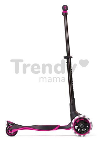 Kolobežka trojkolesová s rozšíriteľnou doskou Xtend Pink Scooter smarTrike skladacia s výškovo nastaviteľnými riadidlami a LED kolesami od 3 do 12 rok