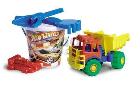 Vedro set s autom Hot Wheels Divertoys 5 dielov (výška 32 cm)