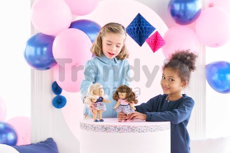 Bábika Rosy Anniversary Edition Mini Corolline Corolle blond vlasy a modré oči s oblečením narodeninová edícia 20 cm
