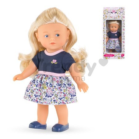 Bábika Rosy Anniversary Edition Mini Corolline Corolle blond vlasy a modré oči s oblečením narodeninová edícia 20 cm
