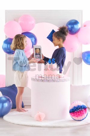 Bábika Romy Anniversary Edition Mini Corolline Corolle hnedé vlasy a hnedé oči s oblečením narodeninová edícia 20 cm