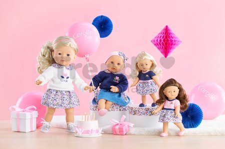 Bábika Romy Anniversary Edition Mini Corolline Corolle hnedé vlasy a hnedé oči s oblečením narodeninová edícia 20 cm