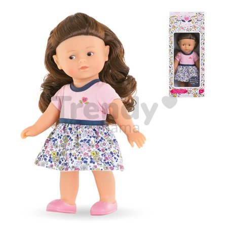 Bábika Romy Anniversary Edition Mini Corolline Corolle hnedé vlasy a hnedé oči s oblečením narodeninová edícia 20 cm