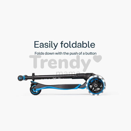 Odrážadlo a kolobežka 2v1 trojkolesová s LED kolesami Xtend Scooter Ride-on Blue smarTrike s vodiacou tyčou s nastaviteľnou výškou a úložným priestoro