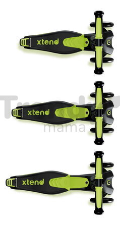 Odrážadlo a kolobežka 2v1 trojkolesová s LED kolesami Xtend Scooter Ride-on Lime smarTrike s vodiacou tyčou s nastaviteľnou výškou a úložným priestoro