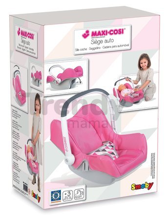 Autosedačka pre bábiku retro Maxi Cosi&Quinny Smoby ružová