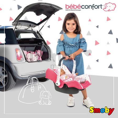 Autosedačka Trio Pastel Maxi Cosi&Quinny Smoby pre bábiku ružová trojuholníková 32*35*47 cm