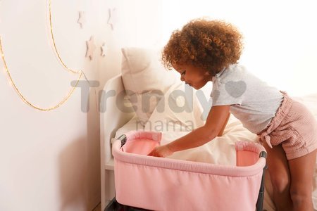 Postieľka Powder Pink Maxi-Cosi&Quinny Co Sleeping Bed Smoby pre 38 cm bábiku 4 výškové pozície