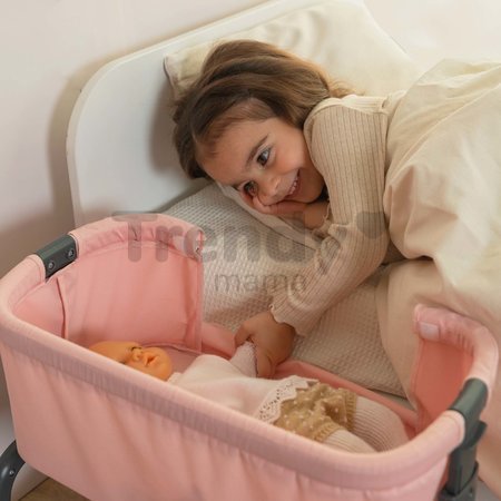 Postieľka Powder Pink Maxi-Cosi&Quinny Co Sleeping Bed Smoby pre 38 cm bábiku 4 výškové pozície