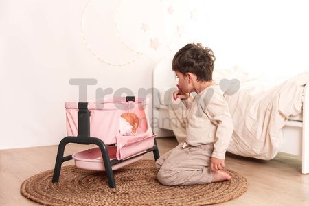 Postieľka Powder Pink Maxi-Cosi&Quinny Co Sleeping Bed Smoby pre 38 cm bábiku 4 výškové pozície