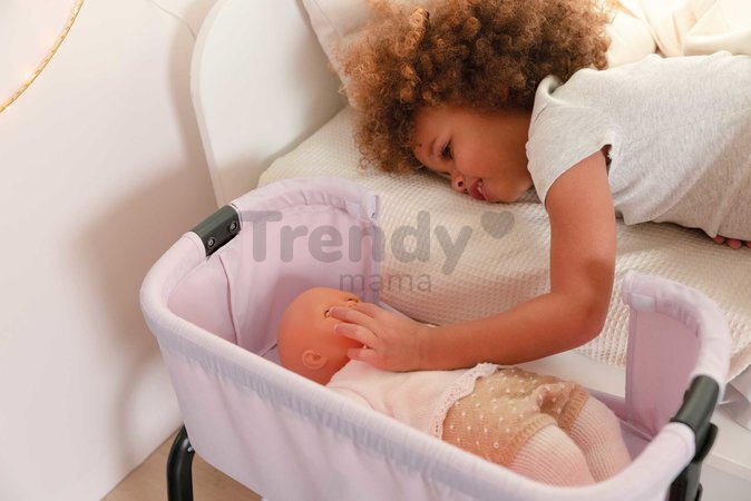 Postieľka s úložným priestorom Co Sleeping Bed Sandy Maxi Cosi&Quinny Smoby pre 38 cm bábiku 4 výškové úrovne
