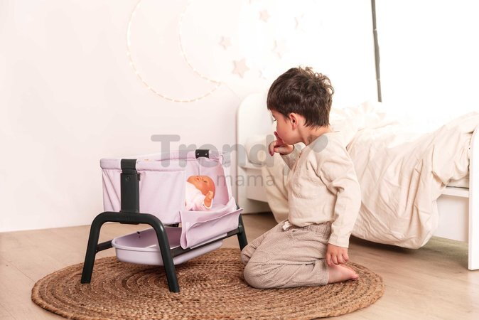 Postieľka s úložným priestorom Co Sleeping Bed Sandy Maxi Cosi&Quinny Smoby pre 38 cm bábiku 4 výškové úrovne