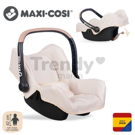 Autosedačka s bezpečnostným pásom Seat Sandy Maxi Cosi&Quinny Smoby pre 42 cm bábiku s úložným priestorom a nastaviteľnou rúčkou