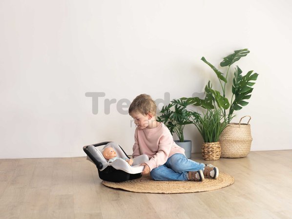 Autosedačka s bezpečnostným pásom Seat Sandy Maxi Cosi&Quinny Smoby pre 42 cm bábiku s úložným priestorom a nastaviteľnou rúčkou