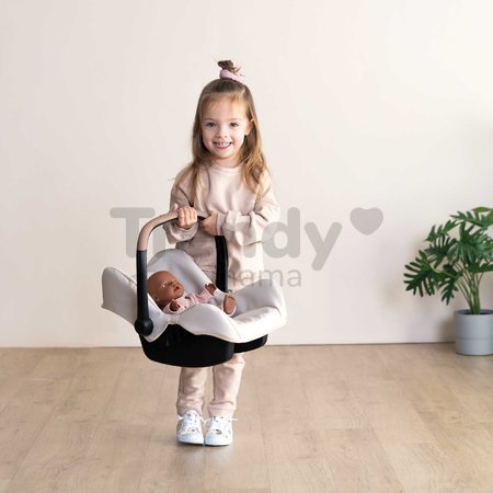 Autosedačka s bezpečnostným pásom Seat Sandy Maxi Cosi&Quinny Smoby pre 42 cm bábiku s úložným priestorom a nastaviteľnou rúčkou