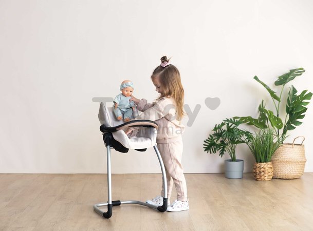 Jedálenská stolička s hojdačkou a autosedačkou Highchair Sandy Maxi Cosi&Quinny Smoby trojkombinácia s bezpečnostným pásom pre 42 cm bábiku
