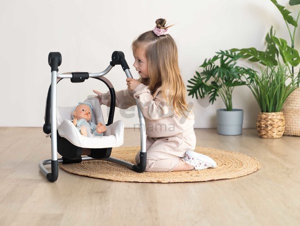 Jedálenská stolička s hojdačkou a autosedačkou Highchair Sandy Maxi Cosi&Quinny Smoby trojkombinácia s bezpečnostným pásom pre 42 cm bábiku