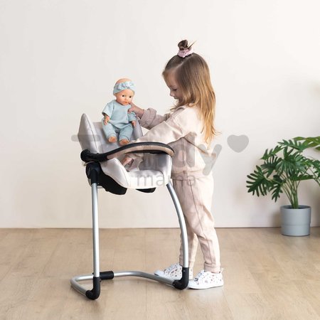 Jedálenská stolička s hojdačkou a autosedačkou Highchair Sandy Maxi Cosi&Quinny Smoby trojkombinácia s bezpečnostným pásom pre 42 cm bábiku