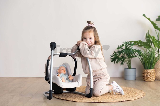 Jedálenská stolička s hojdačkou a autosedačkou Highchair Sandy Maxi Cosi&Quinny Smoby trojkombinácia s bezpečnostným pásom pre 42 cm bábiku
