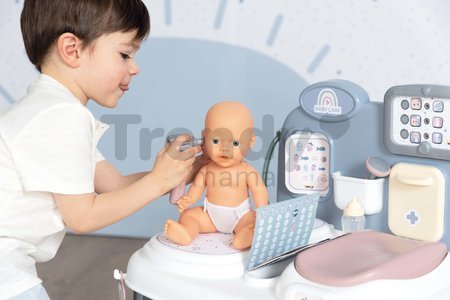 Opatrovateľské centrum Baby Care Center Smoby elektronické s 24 doplnkami so zvukom a svetlom