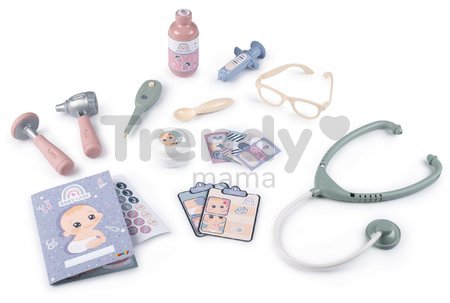 Kufrík s opatrovateľskými potrebami Baby Care Briefcase Smoby pre bábätko s 19 doplnkami