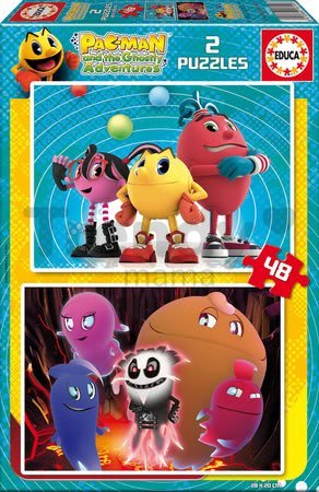 Puzzle Pac-Man Educa 2x 48 dielov