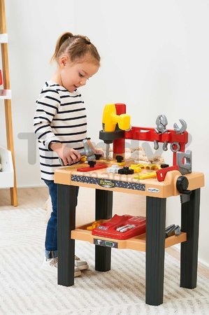 Pracovný stolík Big Workbench Mecanics Écoiffier s kufríkom a vŕtačkou 29 doplnkov od 18 mes
