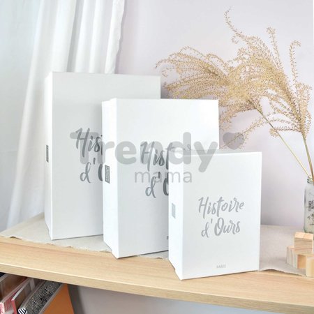Plyšový zajac Bunny Pink Copain Calin Histoire d’ Ours v darčekovom balení ružový 40 cm od 0 mes