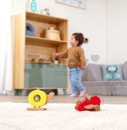 Drevená helikoptéra a lietadlo Plane and Heli Eichhorn s otáčateľným rotorom od 12 mes